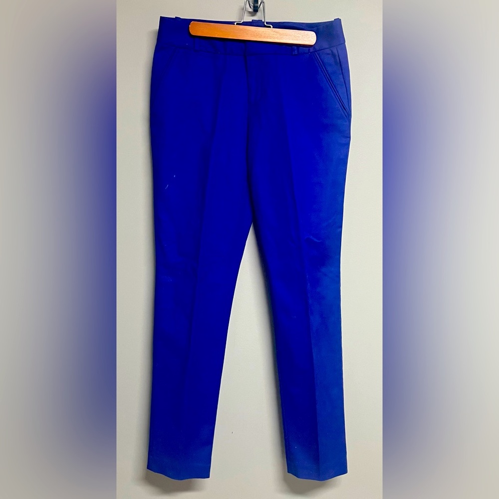 Calvin Klein Straight Ankle Suit Pants sz8 Royal Blue